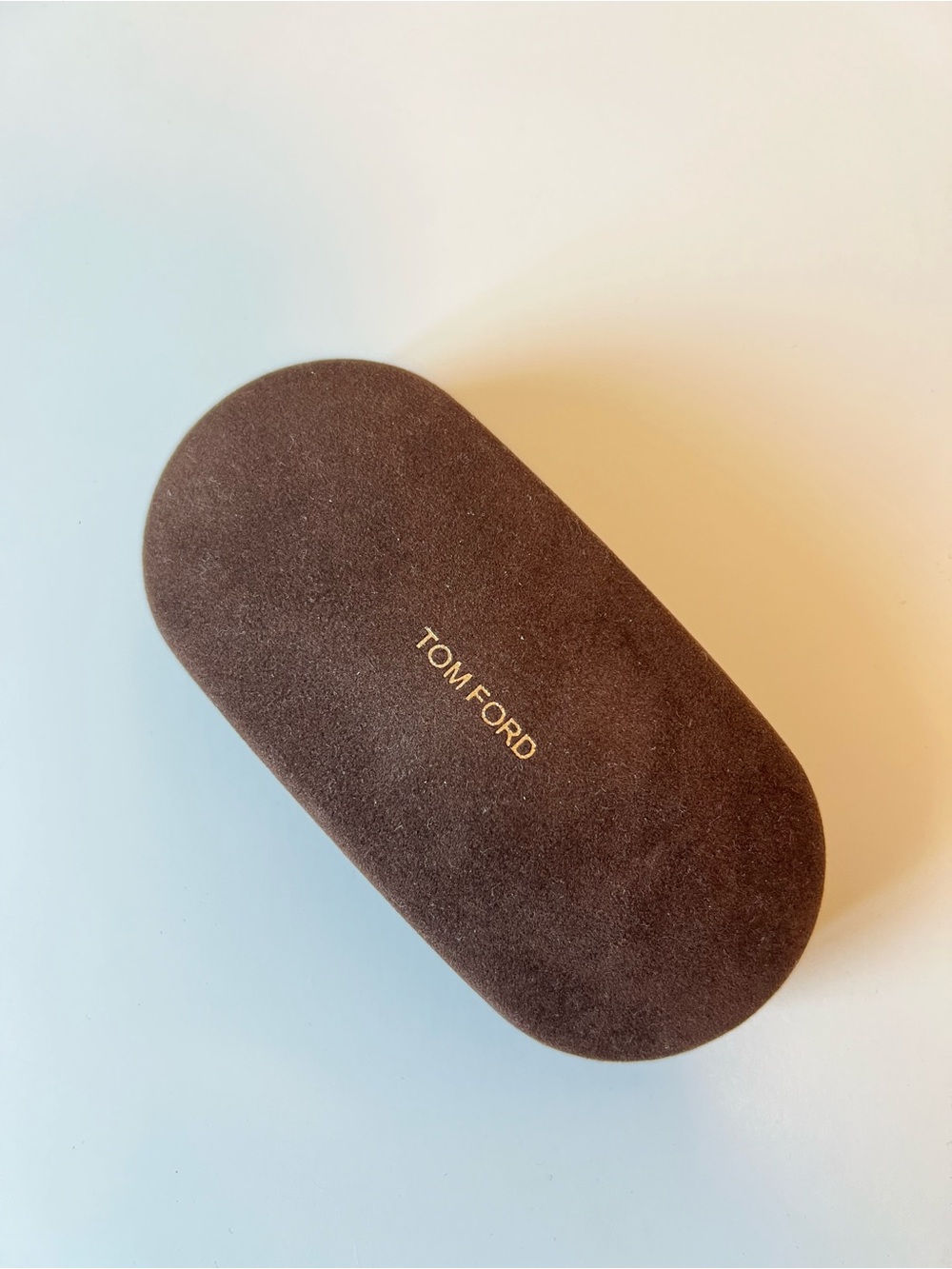 Tom Ford Brown Suede Sunglasses/Glasses Case